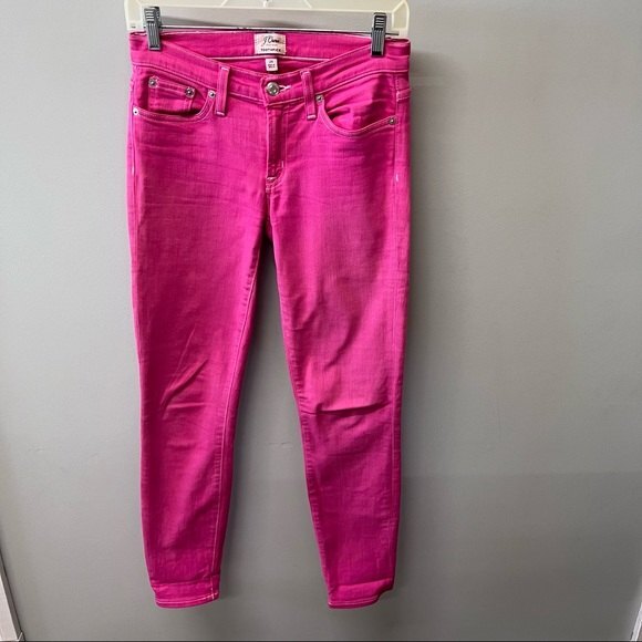 J Crew women's 24 toothpick skinny pink jeans jeggings - Picture 1 of 6